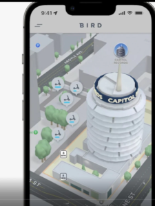 A picture of an updated version of Apple Maps to display services.