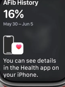 A picture of Apple's more expansive personal health details for the iphone